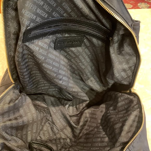 Steven by Steve Madden Large Black Nylon Tote Bag/Purse - Picture 10 of 16